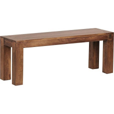 Country House Style Bench Solid Wood Acacia Sheesham 160/180 x 45 cm 200/250 kg Load Handmade Colour: Brown Size: 120 x 35 x 45 cm