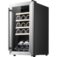 Cecotec Bolero Grandsommelier 1550 Stainless Steel Compressor Wine Refrigerator, 15 Bottles, Stainless Steel Door and Handle, High Performance, Regulates Temperature of Your Wines Between 5 and 18 ºC, Touch Control