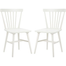 SAFAVIEH Set of 2 Wooden Dining Chairs, Off White