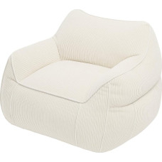 bananair - skaitymo kėdė iš plataus velveto - XXL pupų maišo sofa su užpildu vaikams ir suaugusiesiems - puikiai tinka jaukiam kampui svetainėje ar miegamajame (Off White)