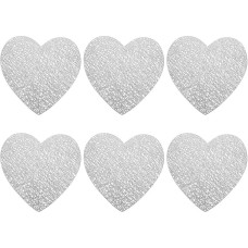 Tischsets und Schützend gegen Kratzer aus PVC Herzförmige 6 Stück mit Glatter Textur Hitzebeständig für und Hotelgebrauch