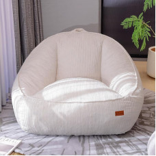 Milžiniškas pupelių maišas kėdė, velvetinė sofa suaugusiems, paaugliams ir vaikams, prabangus be kaulų pupelių maišas sofa su putų užpildu ir rankena, grindų kėdė gyvenamajame kambaryje ir miegamajame