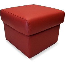 Quattro Meble Tikra odinė taburetė 50 cm x 50 cm atlenkiama su laikymo vieta Karvės odos taburetė Sėdynė Kubas Kojinė minkštasuolis Minkšta taburetė Tikra oda Puff