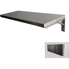 An der Wand montierter Klapptisch aus Edelstahl, platzsparend, für Laptops, Schreibtische, Arbeitsstationen, klappbarer Hängetisch für Arbeitszimmer, Schlafzimmer, Badezimmer, 90 x 30 cm