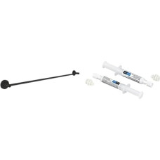GROHE Start Cube 411872430 Bath Towel Holder Set 854 mm Including QuickGlue A2 Adhesive Set for Two Adhesive Dots Concealed Fixing Matte Black