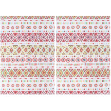 MAGICLULU 2 Stück PVC Platzsets im Boho Stil rutschfest und Ölbeständig für Zuhause und Hochzeiten als Dekorative Tischunterlagen