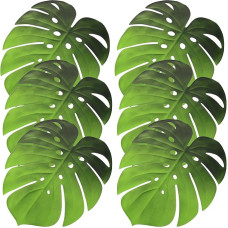 Abwaschbare Monstera Platzsets 6 Stück Isolierende Tischunterlagen rutschfest Hitzebeständig für Restaurant und Familienessen