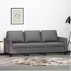 LAPOOH 359340 3-vietė sofa pilka 180 cm dirbtinė oda, Sofos ir sofos, Sofa svetainė, Sofa paauglių kambariui, Sofa poilsiui, Sofa miegamajam, Miegamojo sofa, Minkšta sofa