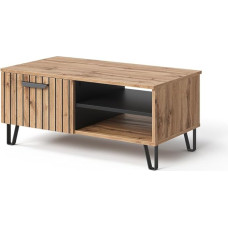 Vicco Amber Oak Wotan Coffee Table 90 x 50 cm with Storage Compartment for Extra Storage