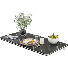 Wandtisch Klappbar mit Marmormuster Klapptisch Murale mit Metallbügeln Wandtisch Aus Holz Klappdicke 4,1cm