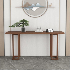 Konsolentisch für den Eingangsbereich, Eingangstisch aus Holz, Akzentkonsole hinter Sofa und Couch mit Stauraum, rustikaler Eingangstisch für Flur und Wohnzimmer, einfach zu montieren (140 cm/55,1 Zo
