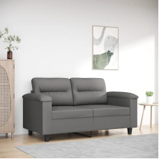 2-Sitzer-Sofa Couch 2 Sitzer Loveseat Sofas FüR Wohnzimmer Sofa Loveseats Dunkelgrau 120 cm Mikrofasergewebe