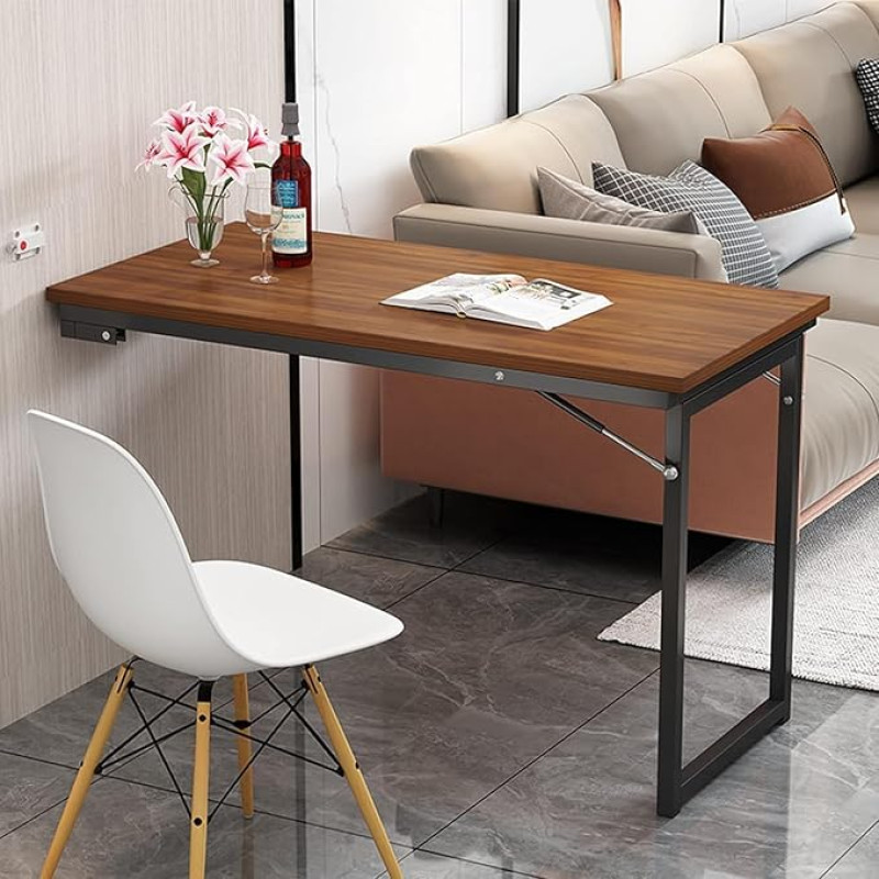 Klapptisch Wand Küche platzsparend zu montieren, montiert Tisch, leicht zu Falten und kann als Esszimmer Schreibtisch verwendet Werden (C,100 * 50cm)