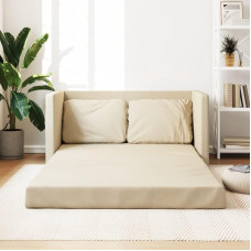 ShGaxin Grindų sofa su miego funkcija, kreminė 112 x 174 x 55 cm audinys, poilsio sofa, sofos ir kušetės, poilsio sofa, sofa svetainei - 353970
