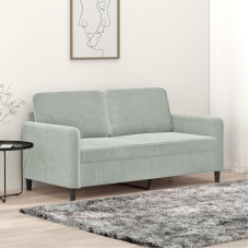 Minkštas minkštasuolis 359442 2 vietų sofa sofa 2 vietų minkštasuoliai svetainei Sofa minkštasuoliai šviesiai pilka 140 cm aksomas