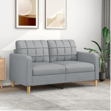 ShGaxin 2 vietų sofa Šviesiai pilka 140 cm audinio sofa Svetainė Jaunimo sofa Atsipalaiduoti sofos ir sofos Sofa miegamajam Jaunimo kambarys