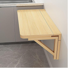 Klapptisch Klappbarer Klapptisch zur Wandmontage, platzsparender, faltbarer Schreibtisch, 60 x 40 cm und 20 x 60 cm, perfekt für kleine Räume, schwebender Wandschreibtisch für Home Office, K