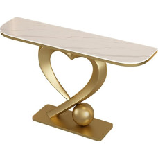 Schmaler Konsolentisch, Moderner Kleiner Konsolentisch, Zeitgenössisches Akzent Möbel für Flur, Wohnzimmer, Schlafzimmer, Foyer, Eingangsbereich, Einfache Montage(Gold,150cm/59in)