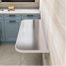 Wall Mounted Folding Table, Stainless Steel, Floating Desk for Kitchen, Folding Table for Laundry Room, Floating Computer Desk for Office