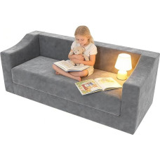 Miegamoji sofa su miego funkcija Putų sofa Modulinė debesų sofa Grindų sofa Sofa be kaulų 62 cm sėdynės paviršius 202 cm Patogi sofa Ypač gilios sėdynės Surinkimas be įrankių