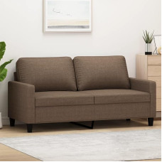 Dvivietė sofa Dvigulė sofa Sofa Lounge Sofa Relax Sofa Minkšta sofa Svečių sofa Loveseat Sofa svetainei Miegamasis Svečių kambarys Ruda 140 cm audinys
