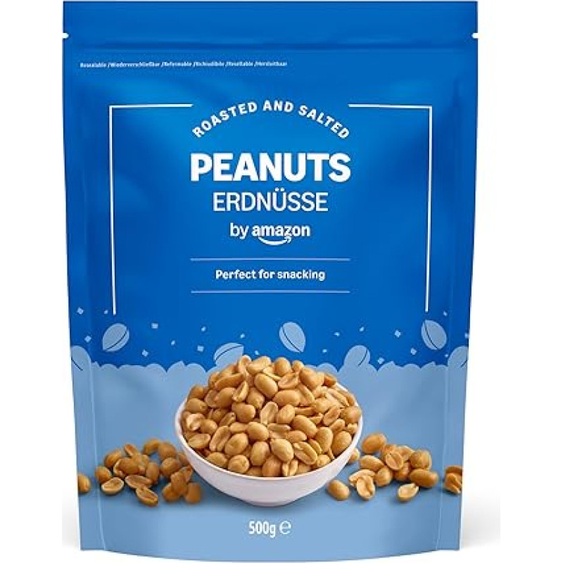 by Amazon Žemės riešutų branduoliai, skrudinti ir sūdyti, 500 g