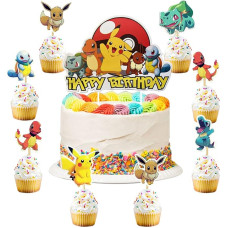 49 vienetų torto dekoracijos Vaikų gimtadienis, torto dekoracijos, Laimingo gimtadienio torto Topper Cupcake, torto dekoracijos vaikams berniukams / mergaitėms