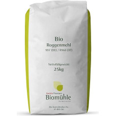 Ekologiški ruginiai viso grūdo miltai 25 kg | Aukštos kokybės miltai - be GMO ir pesticidų | Idealiai tinka ruginei viso grūdo duonai, rūgpieniui ir mišriai duonai
