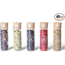 Gin Botanicals Basic Set | 5 aukštos kokybės Gin Tonic prieskonių dėžutės su receptų knyga | Dovanų rinkinys vyrams ir moterims