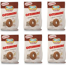 Divella Ottimini al Grano Saraceno Buckwheat Shortbread Biscuits 300g Biscuits Cookies Italian Biscuits Pack of 6