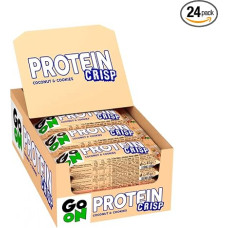 Go On Nutrition Protein Crisp Bar (24 x 45 g) Coconut & Cookies - Batonėliai - Batonėliai su baltymais