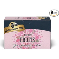 Goldmännchen Tee Super Fruits with Pomegranate, Acai, Aronia, Elderberry (6 x 45 g)