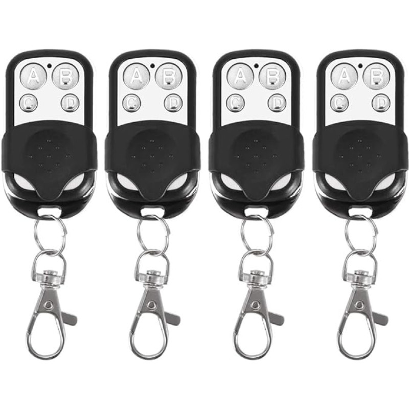 Automobilio interjeras ir eksterjeras 4 vnt. universalus belaidžio nuotolinio valdymo pultelio rakto keitimas automobilio garažo vartams 433 MHz