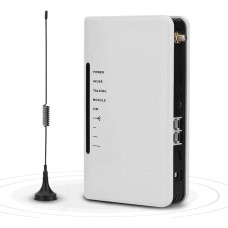 Yunir Wireless to Wired Telephone Box GSM 24 Hour Work Can Connect the Telephone Box Alarm Recorder RJ-11 Telephone Line Support 2G/3G/4G Card (EU Plug)