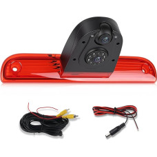 SIXWIN 720P Rückfahrkamera mit Bremsleuchte, Auto Rückfahrkamera für Fiat Ducato 2006-2018 | Peugeot Boxer 2006-2018 mit Dual-Kamera, 140° Weitwinkel, IP67 wasserdicht, Nachtsicht mit Infrarotlichtern