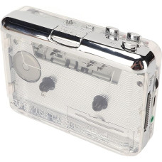 Portable Cassette Player, USB C Cassette to MP3 Converter for Laptops, PC, Retro Audio Music Cassette to Digital Converter with Headphones, 3.5mm AUX Output