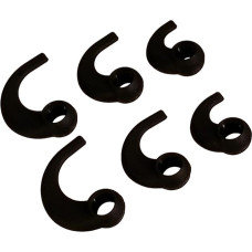 Far End Gear BudLoks Earphone Sport Grips for in-ear and ear canal earbuds, Black