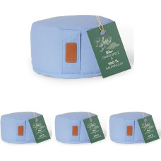 #DoYourYoga Round Yoga Bolster 30 cm x 15 cm Washable Cover Filled with Organic Spelt Husks (KBA) or Organic Buckwheat Hulls (KBA) Yoga Cushion for Yin Yoga & Meditation