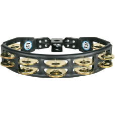 LP Latin Percussion LP861580 Tambourine Cyclop Black Mountable Brass Clamps Double Row