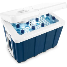 MOBICOOL MQ40W UK versija - elektrinė 39L aušinimo dėžė su ratukais, AC/DC 12V ir 230V - galingas mobilus aušinimas automobiliui, stovyklavietei, valčiai, atostogoms ir lauke