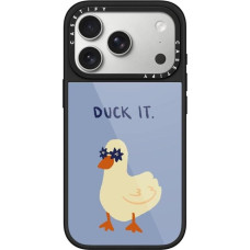 CASETiFY Glaze iPhone 17 Pro Case [Scratch-Resistant/MagSafe Compatible/Protection Against Drops from 1.5 m Height] - Duck It - Soft Launch Blue - Clear