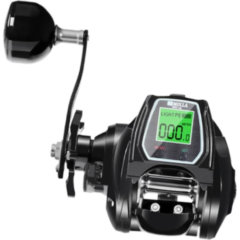 Baitcasting Rolle Elektronische Angelrolle mit Bildschirm 64 1 Übersetzungsverhältnis Tragbare Hochgeschwindigkeits Kugellagerrolle Glatte Kraftvo
