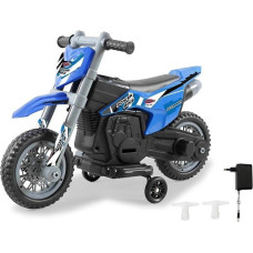 Važinėjimo motociklas Power Bike 6 V - nuo 24 mėnesių, sėdynės aukštis 370 mm, variklio garsas, galingas variklis / baterija 4,5 Ah, nuimami stabilizatoriai, akseleratoriaus pedalas, įkrovimo lizdas