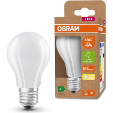 Osram LED Energy-Saving Lamp, Matte Bulb with E27 Socket, Warm White (3000 K), 2.5 Watt, Replaces Conventional 40 W Bulbs, Particularly High Energy Efficiency and Energy Saving, Pack of 6