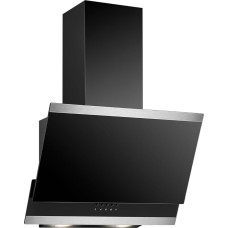 Bomann DU 7610 G 60 cm gartraukis | Recirkuliacija ir ištraukiamasis oras | B energinio efektyvumo klasė | Tylus | Ištraukiamasis gaubtas su 3 galios lygiais | Su montavimo medžiaga | Juoda |