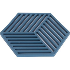 Wärmeisoliertes, Stilvolles Tischset, Tassenunterlage, Tischset für die Küche zu Hause, 4-teiliges Geschirr-Untersetzer-Set für den Esstisch (sechseckige Streifen blau)