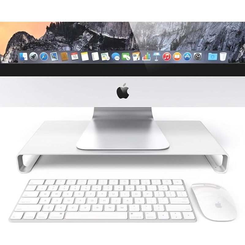 Monitoriaus stovas [Desire2 View My Screen At Home] Aliuminio stovas iMac, Macbook, Laptop, Notebook, kompiuteriams ir PC