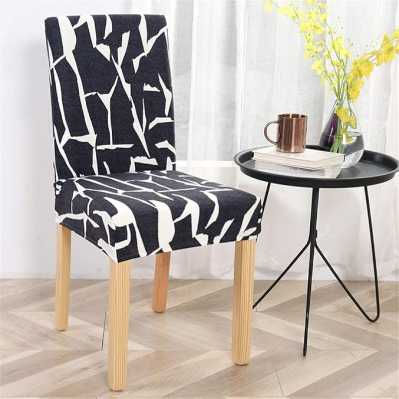 Dotbuy kėdžių dangteliai 1/4/6/10 rinkinys Stretch valgomojo kėdės dangtelis Apsauginis dangtelis Elastiniai dangteliai vestuvių viešbučio valgomojo kambario kėdžių apdailai