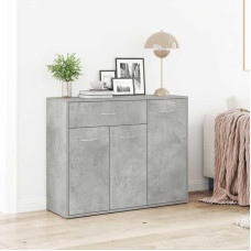 88x30x70 cm Sideboard mit Schublade Esszimmermöbel Schubladenschrank Highboard Schlafzimmermöbel Aufbewahrungsschrank Beistellschrank mit Tür Flurmöbel Holzwerkstoff Betongrau