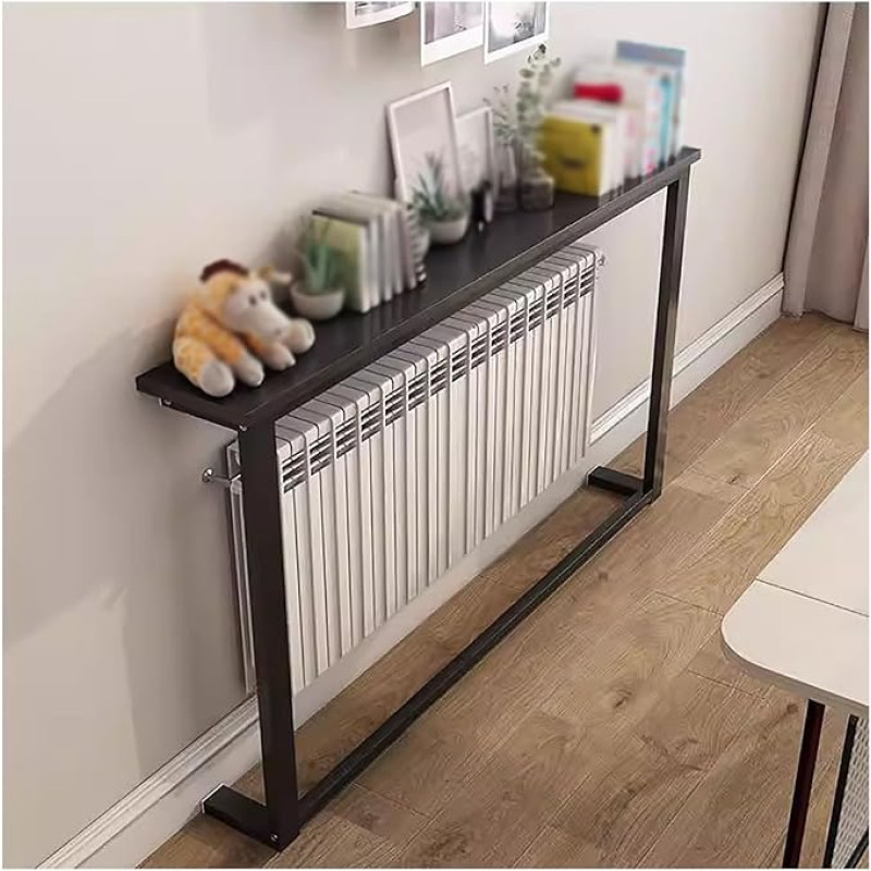 Schlanker schmaler Sofatisch, platzsparender Konsolentisch für Heimbüro, 15 cm Breite, 60-140 cm Länge, vielseitiges Lückenfüller-Regal